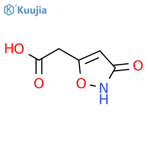 2-(3-Hydroxy-1,2-oxazol-5-yl)acetic acid structure