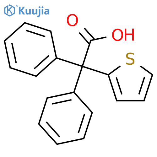 2-Thiopheneaceticacid, a,a-diphenyl- structure