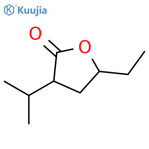 2(3H)-Furanone, 5-ethyldihydro-3-(1-methylethyl)- structure
