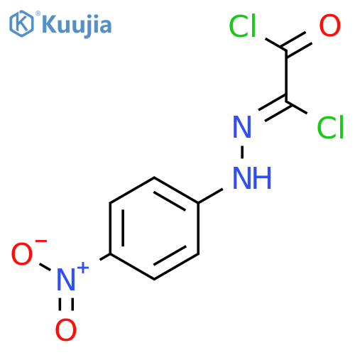 Chloro[2-(4-nitrophenyl)hydrazinylidene]acetyl chloride structure