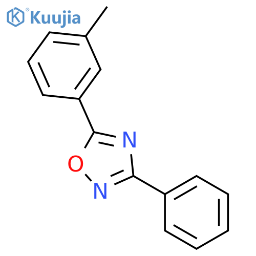 1,2,4-Oxadiazole, 5-(3-methylphenyl)-3-phenyl- structure