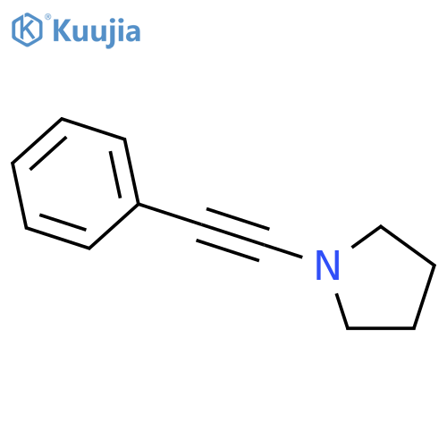PYRROLIDINE, 1-(PHENYLETHYNYL)- structure
