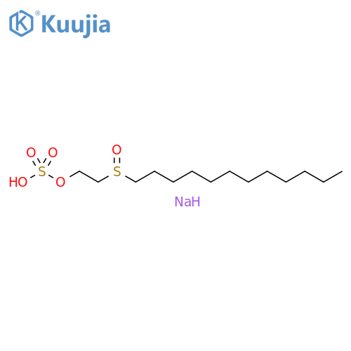 Ethanol, 2-(dodecylsulfinyl)-, hydrogen sulfate, sodium salt structure