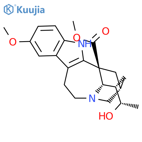 Ibogamine-18-carboxylicacid, 20-hydroxy-12-methoxy-, methyl ester, (20S)- structure