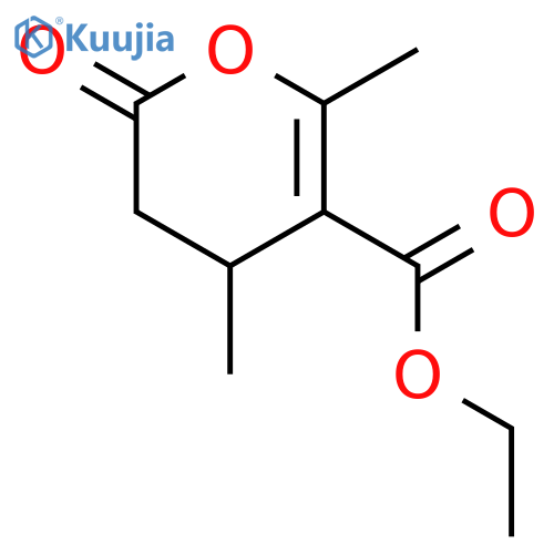 ethyl 4,6-dimethyl-2-oxo-3,4-dihydro-2H-pyran-5-carboxylate structure