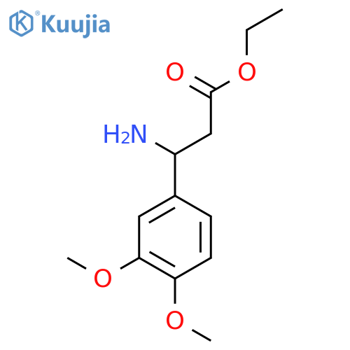 Ethyl 3-amino-3-(3,4-dimethoxyphenyl)propanoate structure