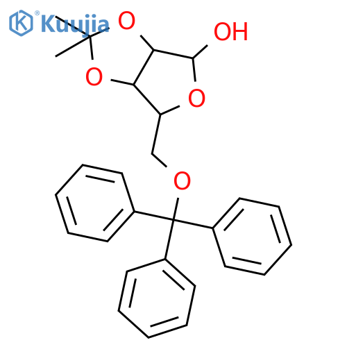 2,3-O-Isopropylidene-5-O-trityl-b-D-ribofuranose structure