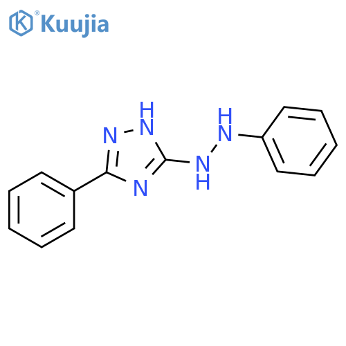 3H-1,2,4-Triazol-3-one, 1,2-dihydro-5-phenyl-, phenylhydrazone structure