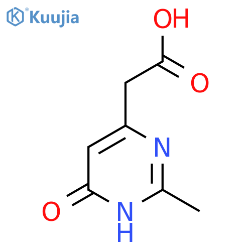 (6-Hydroxy-2-methylpyrimidin-4-yl)acetic acid structure