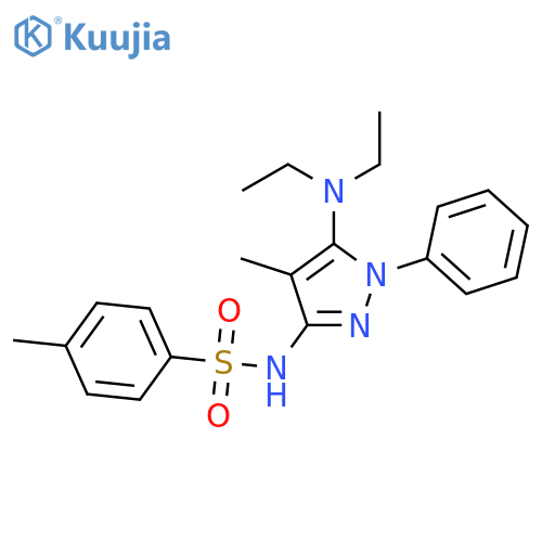 Benzenesulfonamide,N-[5-(diethylamino)-4-methyl-1-phenyl-1H-pyrazol-3-yl]-4-methyl- structure