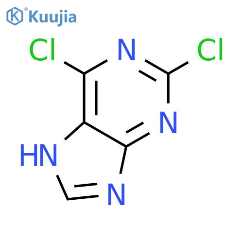 2,6-dichloro-9H-purine structure