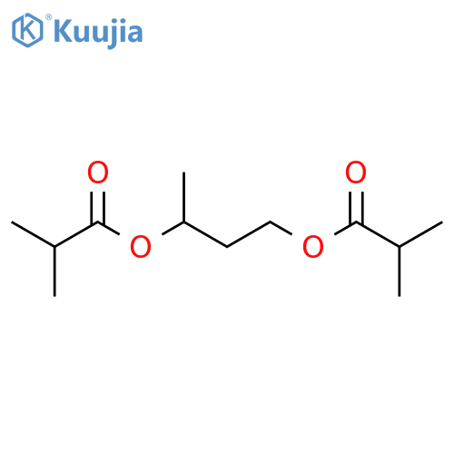 Propanoic acid,2-methyl-, 1-methyl-1,3-propanediyl ester (9CI) structure