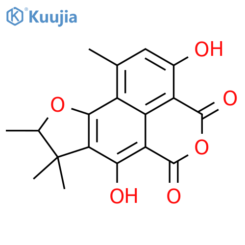 (R)- 8,9-Dihydro-3,7-dihydroxy-1,8,8,9-tetramethyl-4H,6H-furo[3',2':3,4]naphtho[1,8-cd]pyran-4,6-dione structure