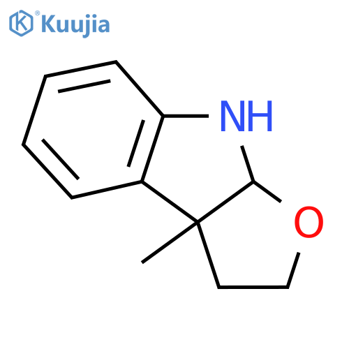 8b-Methyl-1,2,3a,4-tetrahydrofuro[2,3-b]indole structure