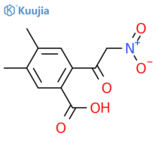 Benzoic acid, 4,5-dimethyl-2-(nitroacetyl)- structure