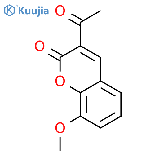 3-Acetyl-8-methoxy-2H-chromen-2-one structure