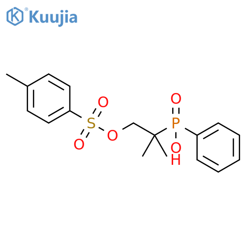 Phosphinic acid,[1,1-dimethyl-2-[[(4-methylphenyl)sulfonyl]oxy]ethyl]phenyl- structure