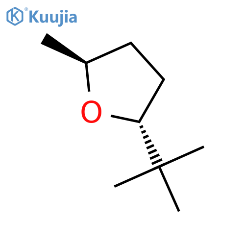 FURAN, 2-(1,1-DIMETHYLETHYL)TETRAHYDRO-5-METHYL-, TRANS- structure