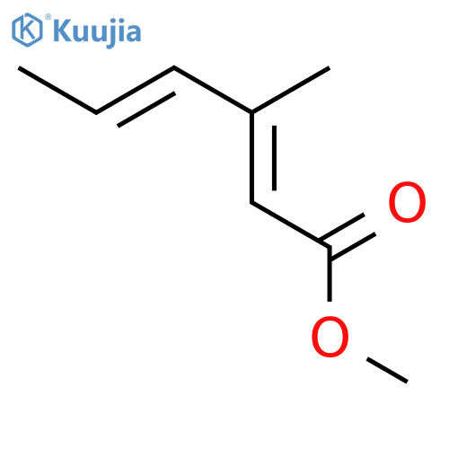 2,4-Hexadienoic acid, 3-methyl-, methyl ester, (E,E)- structure