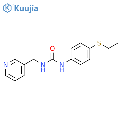 Urea, N-[4-(ethylthio)phenyl]-N'-(3-pyridinylmethyl)- structure
