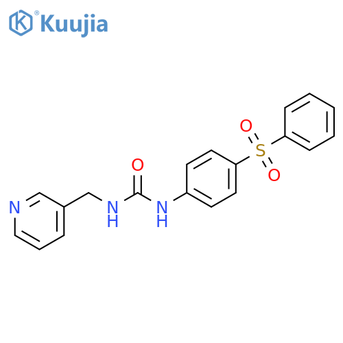 Urea, N-[4-(phenylsulfonyl)phenyl]-N'-(3-pyridinylmethyl)- structure