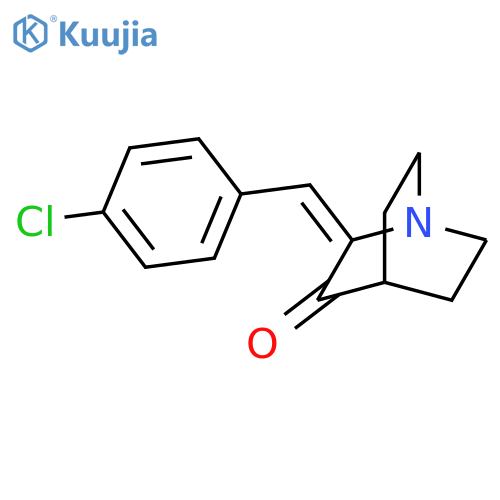 1-AZABICYCLO[2.2.2]OCTAN-3-ONE, 2-[(4-CHLOROPHENYL)METHYLENE]- structure