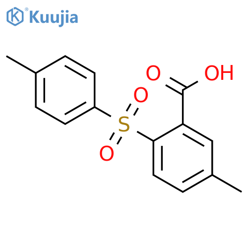 5-methyl-2-(4-methylphenyl)sulfonylbenzoic Acid structure