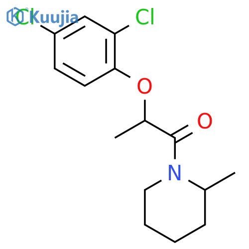 2-(2,4-Dichlorophenoxy)-1-(2-methyl-1-piperidyl)-1-propanone structure