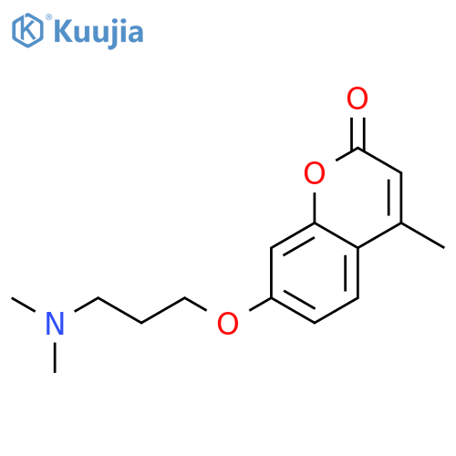 7-[3-(dimethylamino)propoxy]-4-methyl-2H-chromen-2-one structure