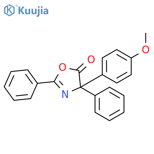 5(4H)-Oxazolone, 4-(4-methoxyphenyl)-2,4-diphenyl- structure