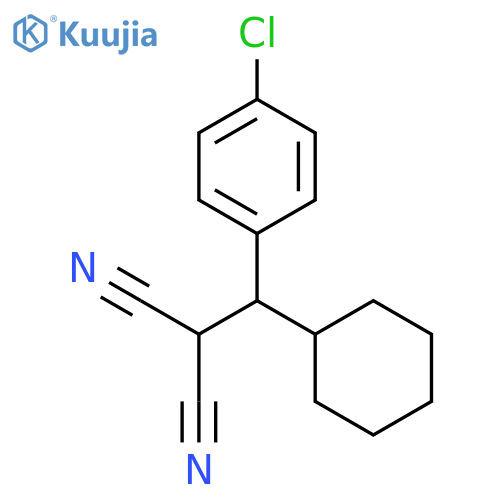 Propanedinitrile, [(4-chlorophenyl)cyclohexylmethyl]- structure