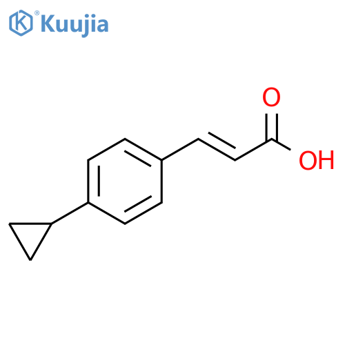 3-(4-cyclopropylphenyl)prop-2-enoic acid structure