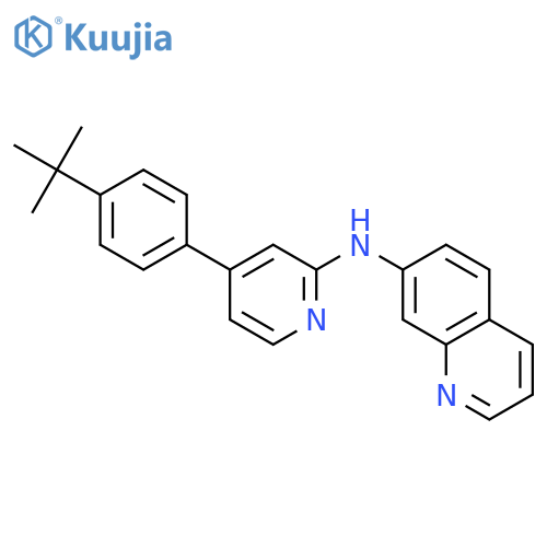7-Quinolinamine, N-[4-[4-(1,1-dimethylethyl)phenyl]-2-pyridinyl]- structure