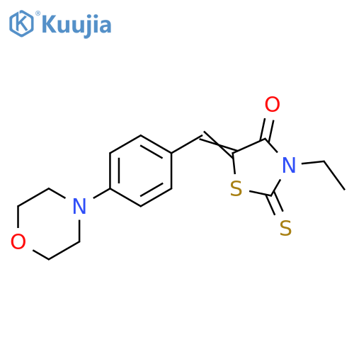 4-Thiazolidinone,3-ethyl-5-[[4-(4-morpholinyl)phenyl]methylene]-2-thioxo- structure