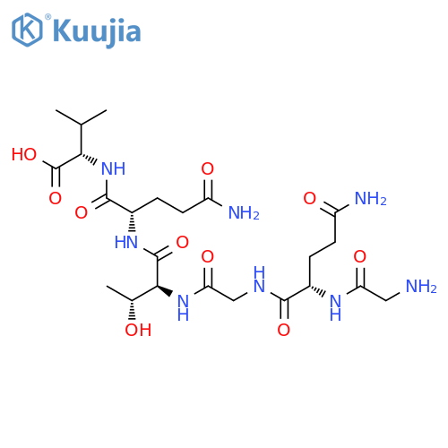 L-VALINE, GLYCYL-L-GLUTAMINYLGLYCYL-L-THREONYL-L-GLUTAMINYL- structure