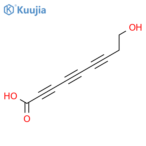 9-Hydroxy-2,4,6-nonatriynoic acid structure