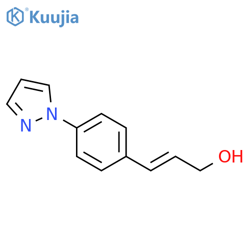 3-4-(1H-pyrazol-1-yl)phenylprop-2-en-1-ol structure