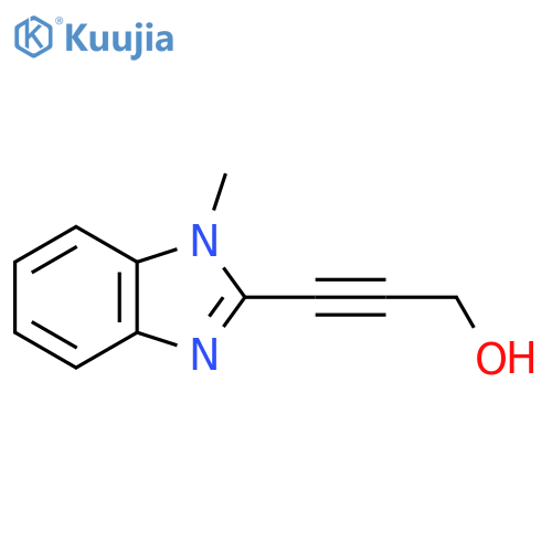 3-(1-Methyl-1H-benzo[d]imidazol-2-yl)prop-2-yn-1-ol structure