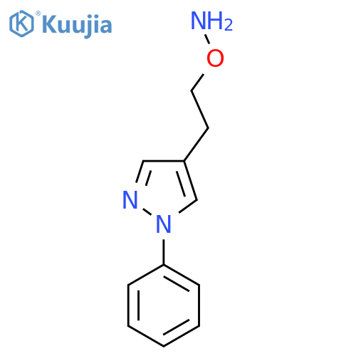 O-2-(1-phenyl-1H-pyrazol-4-yl)ethylhydroxylamine structure