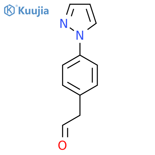 2-4-(1H-pyrazol-1-yl)phenylacetaldehyde structure