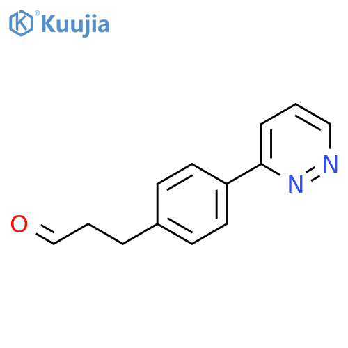 4-(3-pyridazinyl)-Benzenepropanal structure