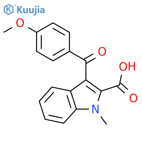 1H-INDOLE-2-CARBOXYLIC ACID, 3-(4-METHOXYBENZOYL)-1-METHYL- structure