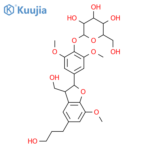 4,7'-Epoxy-3,8'-lignan-3',4',5,5',9,9'-hexol; (7'R*,8'R*)-form, 3',5,5'-Tri-Me ether, 4'-O-β-D-glucopyranoside structure