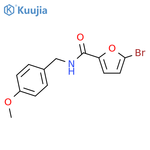 2-Furancarboxamide, 5-bromo-N-[(4-methoxyphenyl)methyl]- structure