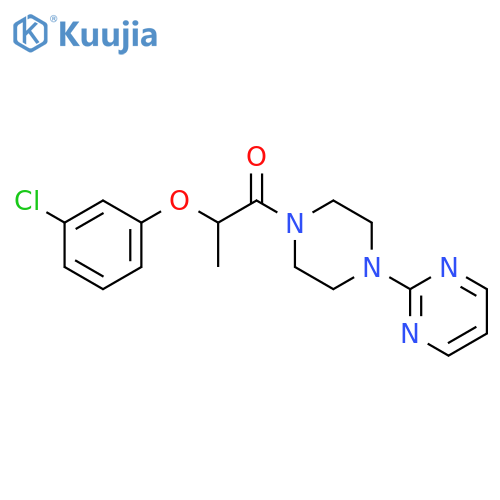 2-(3-Chloro-phenoxy)-1-(4-pyrimidin-2-yl-piperazin-1-yl)-propan-1-one structure