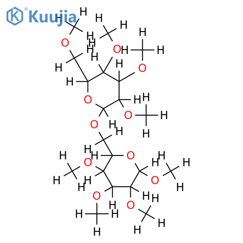 methyl-[O2,O3,O4-trimethyl-O6-(tetra-O-methyl-beta-D-galactopyranosyl)-xi-D-galactopyranoside] structure