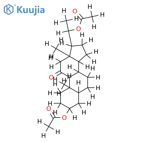Di-Ac-(3beta,5alpha,9beta,20R)-3,20-Dihydroxypregnan-11-one structure
