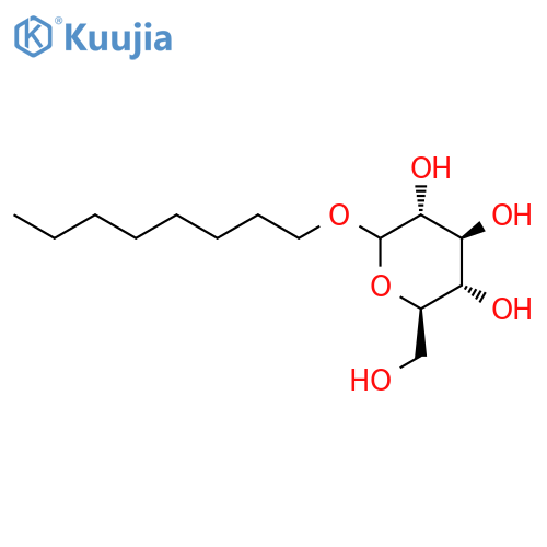Octyl D-glucopyranoside structure