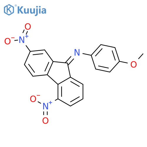Benzenamine,N-(2,5-dinitro-9H-fluoren-9-ylidene)-4-methoxy- structure