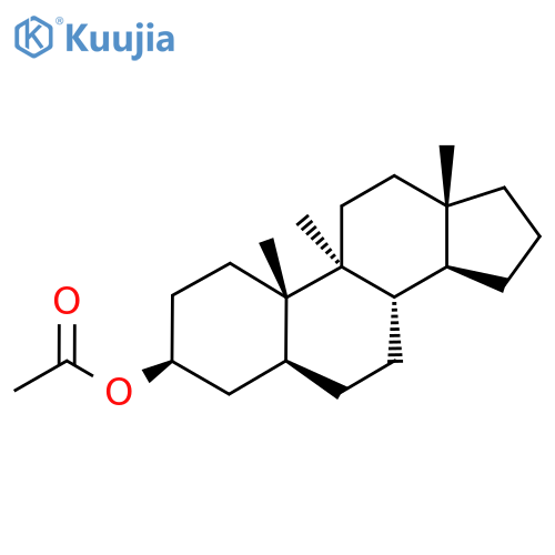 Androstan-3-ol, 9-methyl-, acetate, (3beta,5alpha)- structure